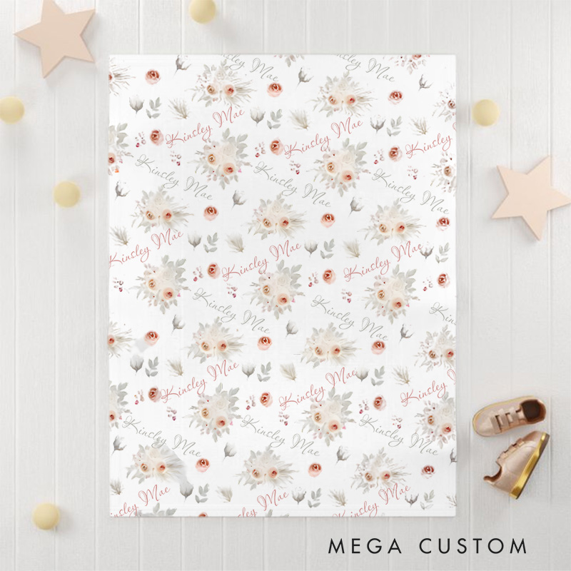 Personalized Cloud And Star Baby Blanket Featuring Playful Cloud And Star Illustrations Baby Blanket