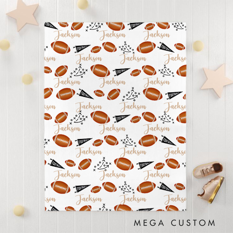 Personalized Autumn Leaves Baby Blanket Highlighting Warm And Cozy Fall Leaf Illustrations Baby Blanket