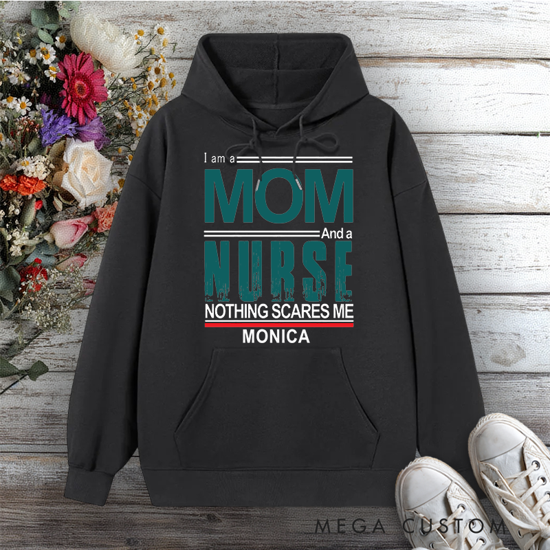 Personalized Hoodies for Nurse Mom and Nurse Fearless Design Hoodies International Nurse Day Gift