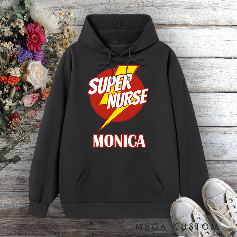 Personalized Hoodies for Nurse Super Nurse Design Hoodies International Nurse Day Gift