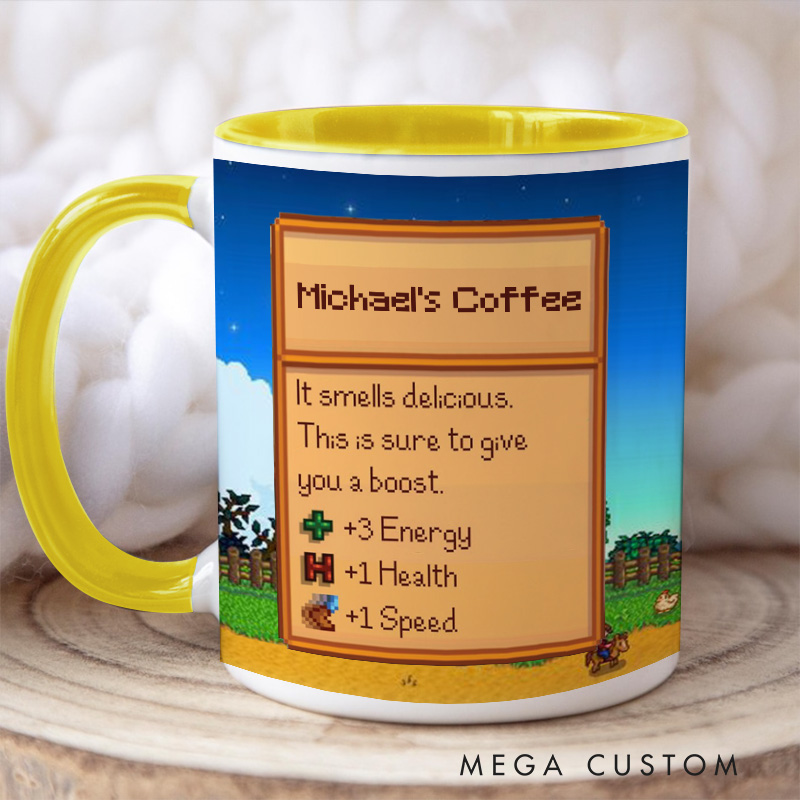 Personalized Valley Mug Farming Game Mug Farmer Valley Video Game Mug Gamer Gift Coffee Mug