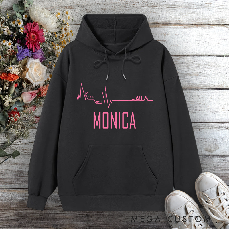 Personalized Hoodies for Nurse Keep Calm I'm Calm Design Hoodies International Nurse Day Gift