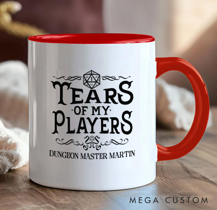 Personalized Tears of My Players Funny Gamer Mug Game Enthusiasts Mug Gift for Geek Nerd Lovers