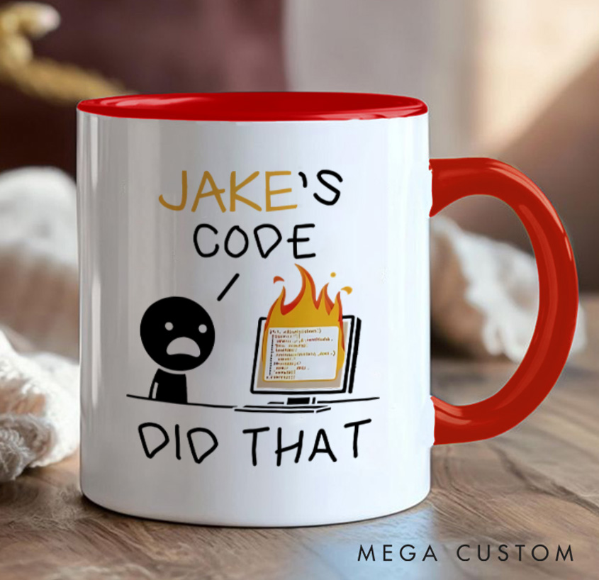 Personalized Ersonalised Coding Mug Programmer Technology Computer Enthusiasts Coffee Cup Gift for Geek Nerd Lovers
