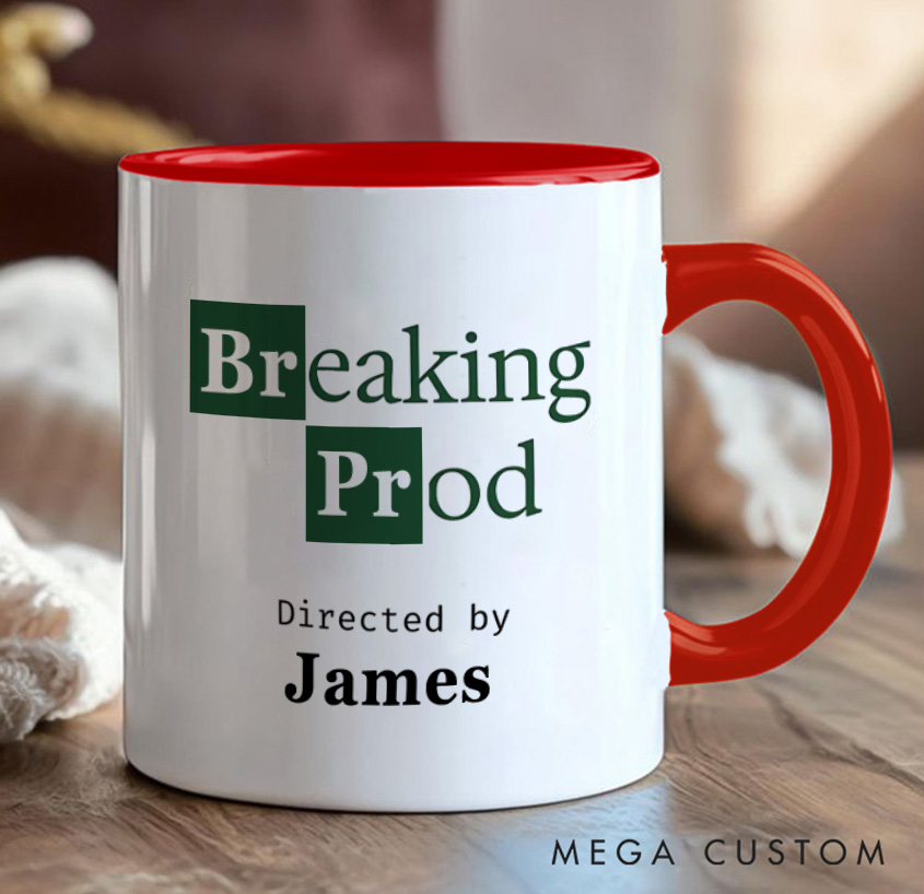 Personalized Breaking Prod Coffee Mug Programmer Technology Computer Enthusiasts Gift for Geek Nerd Lovers
