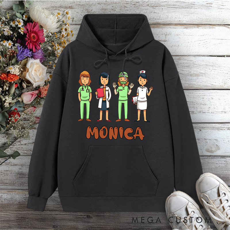 Personalized Hoodies for Nurse Healthcare Heroes Team Design Hoodies International Nurse Day Gift