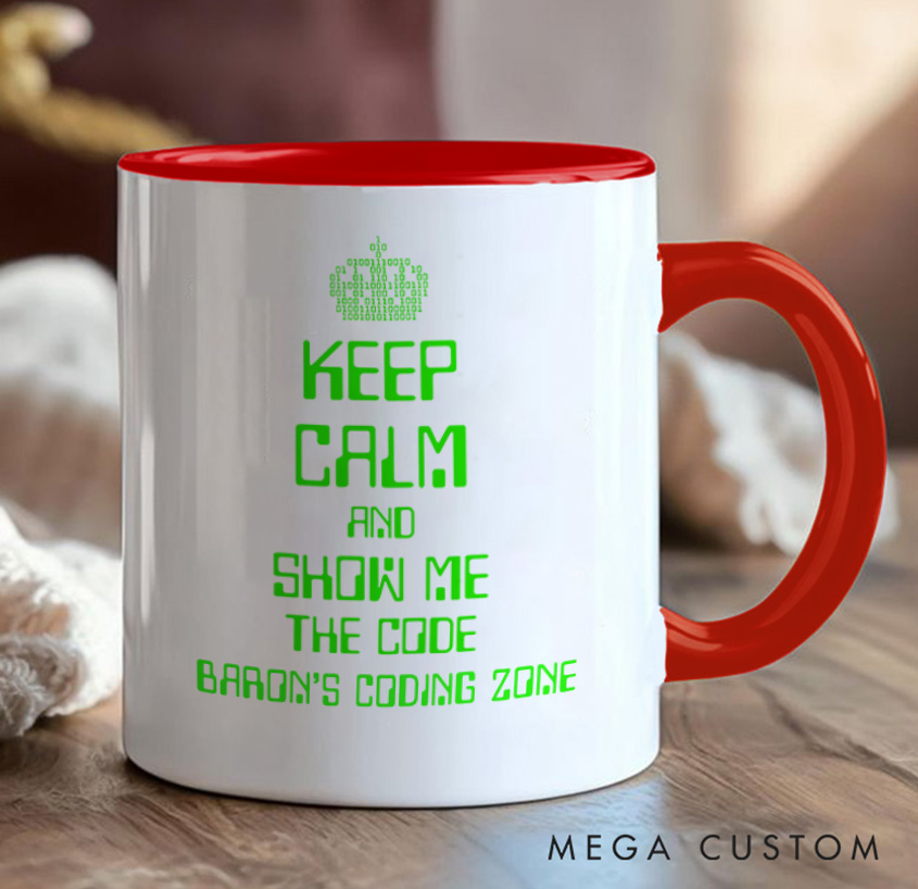 Personalized Keep Calm And Show Me The Code Mug A Programmer's Motto Mug Technology Computer Coffee Cup Shirt Gift Geek Nerd