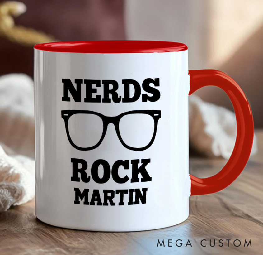 Personalized Nerds Rock Mug Programmer Technology Computer Coffee Cup Gift for Geek Nerd Lovers