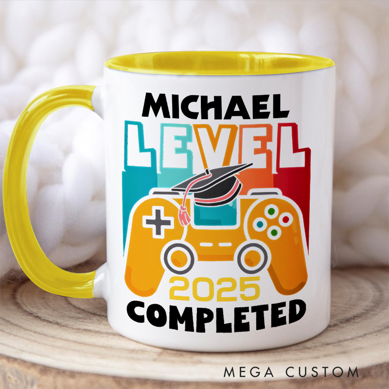 Personalized Graduation Mug for Gamer Graduation Coffee Mug Geek High School Graduation College University Graduation Gaming Nerd Mug