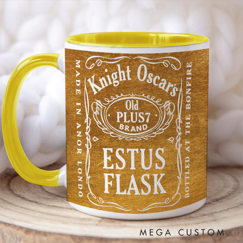 Personalized Estus Flask Coffee Mug Gothic Game Mug Video Game Mug Undead Mug Halloween Gift