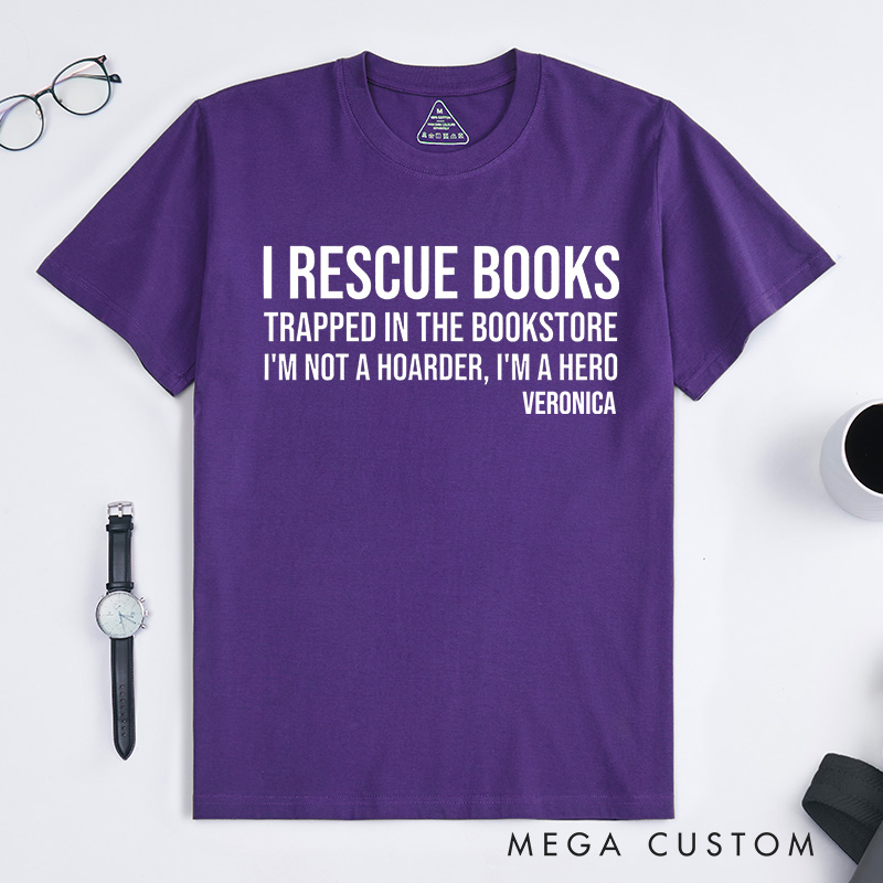 Personalized Book Lovers Classic T-Shirts Gift For Bookish Booksellers Gift Gift For Teachers Readers T-Shirt I Books Shirt Funny Shirt Teacher Shirt