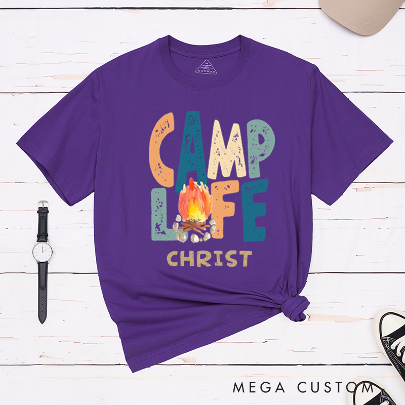 Personalized Camp Life Outdoors T-Shirt Camping Hiking Shirt Travel Adventurers Lovers Gift
