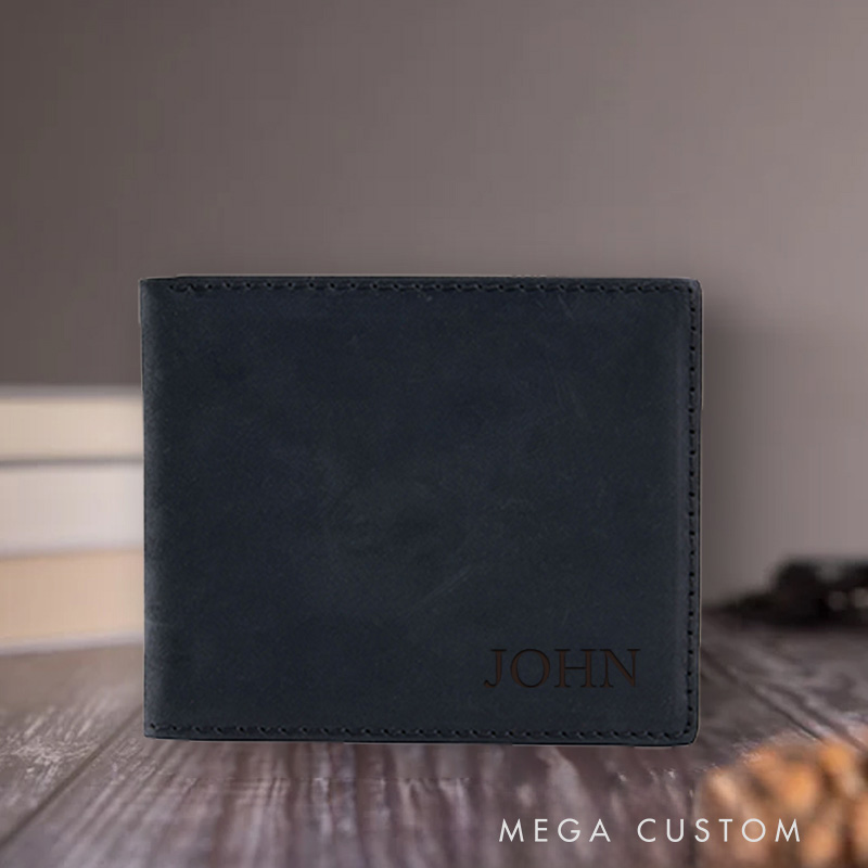 Personalized Bible Verse Leather Bifold Wallet with Multi Pocket Birthday Gift for Christians Confirmation Gift 