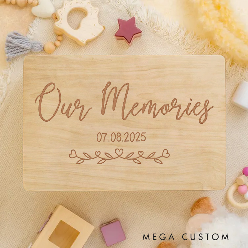 Personalized Our Memories Keepsake Memory Box New Baby Girl Boy Gift Nursery Gift