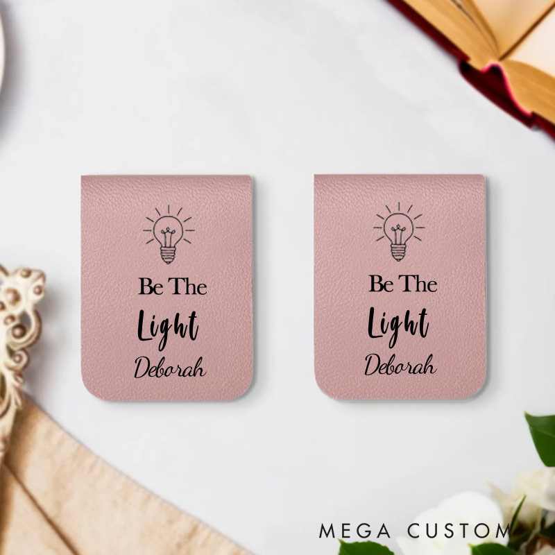 Personalized Name Engraved Minimalism Bible Quote Gift Leather Bookmark Clip Birthday Christmas Gift for Christian Book Lovers