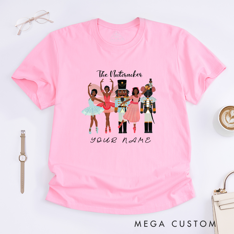 Personalized Ballet T-Shirt Unique Dance Gift Custom Name Tee for Girls Boys Kids Women Man Holiday Performance Present