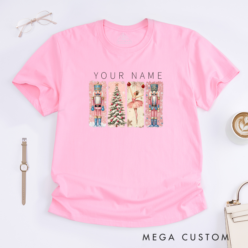 Personalized Dance Ballet T-Shirt Custom Name Gift for Kids Boys Girls Unisex Holiday Dance Outfit Unique Present for Ballet Lovers