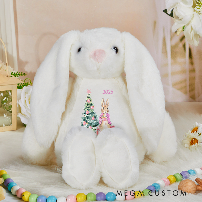 Personalised New Baby Soft Toy Rabbit Birth Announcement Gift Baby Easter Gift