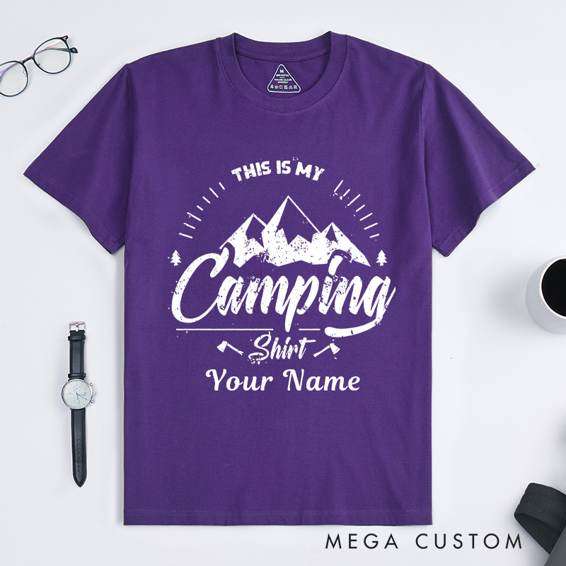 Personalized Adventure Awaits Explore the Outdoors T-Shirt  Hiking Camping Adventurers Lovers Shirt Gift for Travel Friend