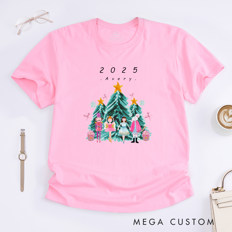 Personalized Dance Ballet T-Shirt Custom Name Gift for Kids Boys Girls Unisex Holiday Dance Outfit Unique Present for Ballet Lovers