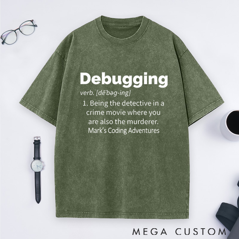 Personalized The Ultimate Coding Paradox Washed T-Shirts Programmer Computer Technology Lovers Shirts Gift Geek Nerd 