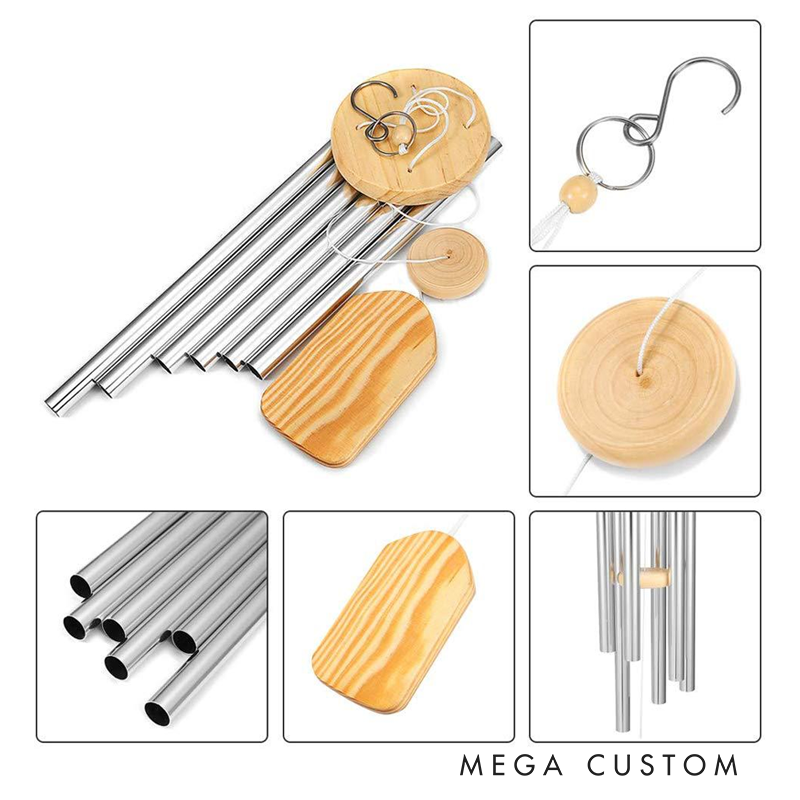 Personalized Wind Chimes for Nurse Engraved Keep Shining Empowerment Message Design Memorial Wind Chimes Retirement Wind Chime Sympathy Gift