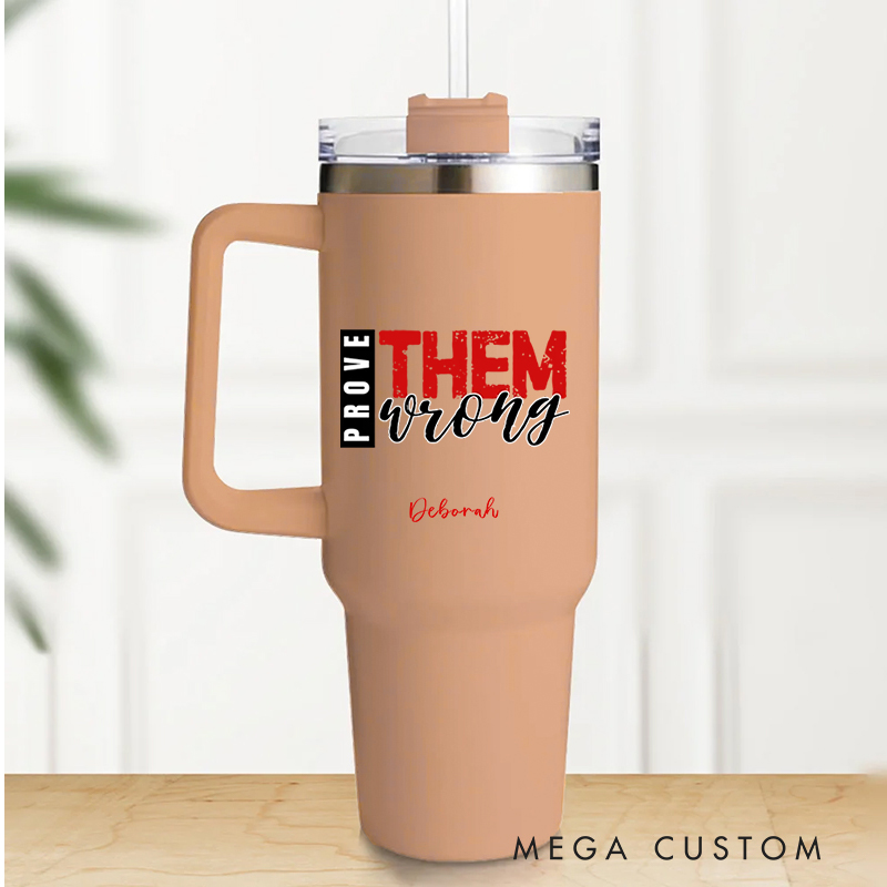 Personalized Multicolor Christian Theme Prove Tumbler with Name and Straw Travel Accessories Baptism Birthday Gift for Christians