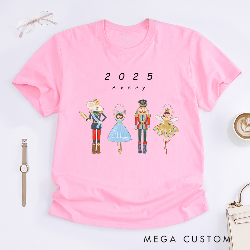 Personalized Dance Ballet T-Shirt Custom Name Gift for Kids Boys Girls Unisex Holiday Dance Outfit Unique Present for Ballet Lovers