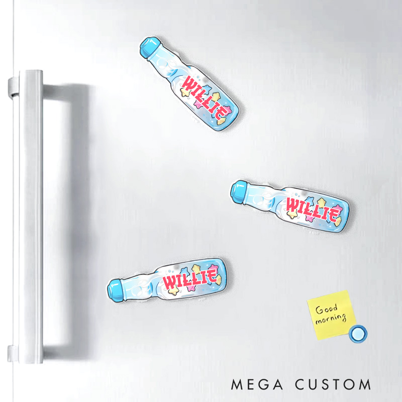 Personalized Star Ramune Fridge Magnets Japanese Manga Comic Magnets for Anime Lovers Fridge Decal