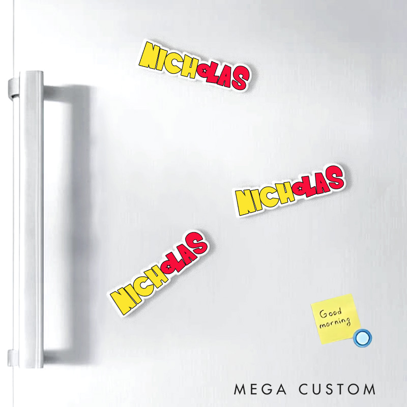 Personalized Dragon Name Anime Fridge Magnets Japanese Manga Comic Magnets for Anime Lovers Fridge Decal