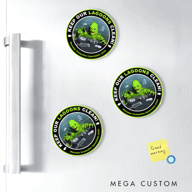Personalized Creature Monster Society Fridge Magnets Horror Monster Magnets for Anime Lovers Halloween Fridge Decal