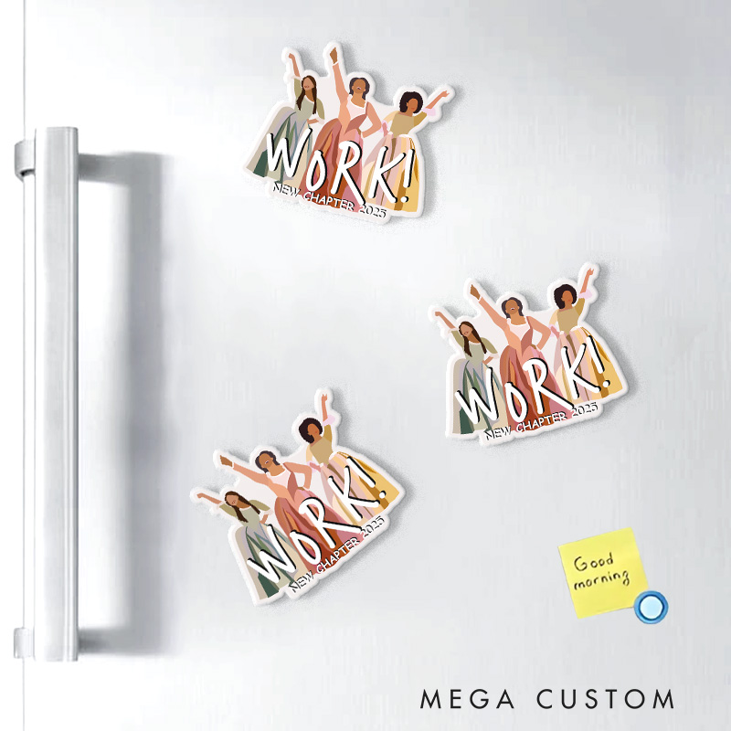 Personalized Work Next Chapter Fridge Magnets for Musical Lover New Job Magnets Musical Fan Fridge Decal New Beginnings