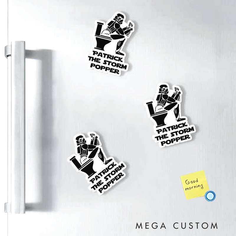 Personalized The Storm Popper Fridge Magnets Funny Geek Magnets for Movie Lovers Fridge Decal