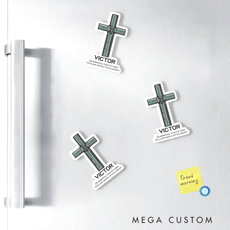 Personalized Wolfwood Anime Gun Movie Fridge Magnets Retro Film Anime Magnets Fridge Decal