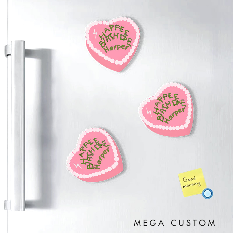 Personalized Birthday Cake Magic Movie Fridge Magnets Magic Movie and Book Magnets for Film Lovers Book Worms Fridge Decal Birthday Gifts