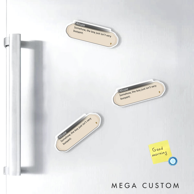 Personalized Dialog Box Fantasy Game Fridge Magnets Custom Text Video Game Magnets Geek Gaming Nerd Fridge Decal