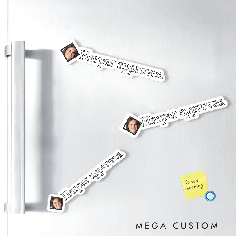 Personalized Approve and Disapprove Photo Game Fridge Magnets CRPG Video Game Magnets Fantasy Game Fridge Decal