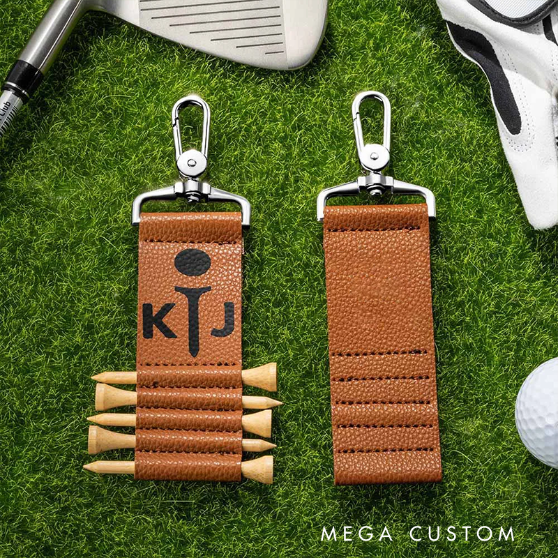 Personalized Golf Tee Holder with Customizable Design and Durable Clip for Golf Enthusiasts