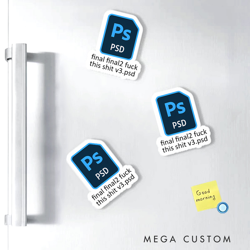 Personalized Graphic Designer Fridge Magnets Illustration Art Magnets Funny File Fridge Decal