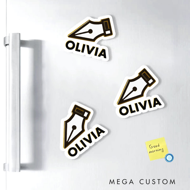 Personalized Graphic Designer Pen Fridge Magnets Illustration Art Magnets Funny Fridge Decal
