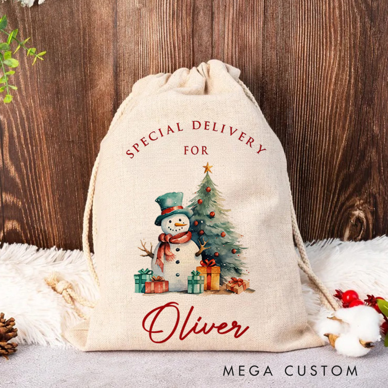 Personalised Baby First Christmas Santa Sack Christmas Toy Sack Xmas Gift for Baby