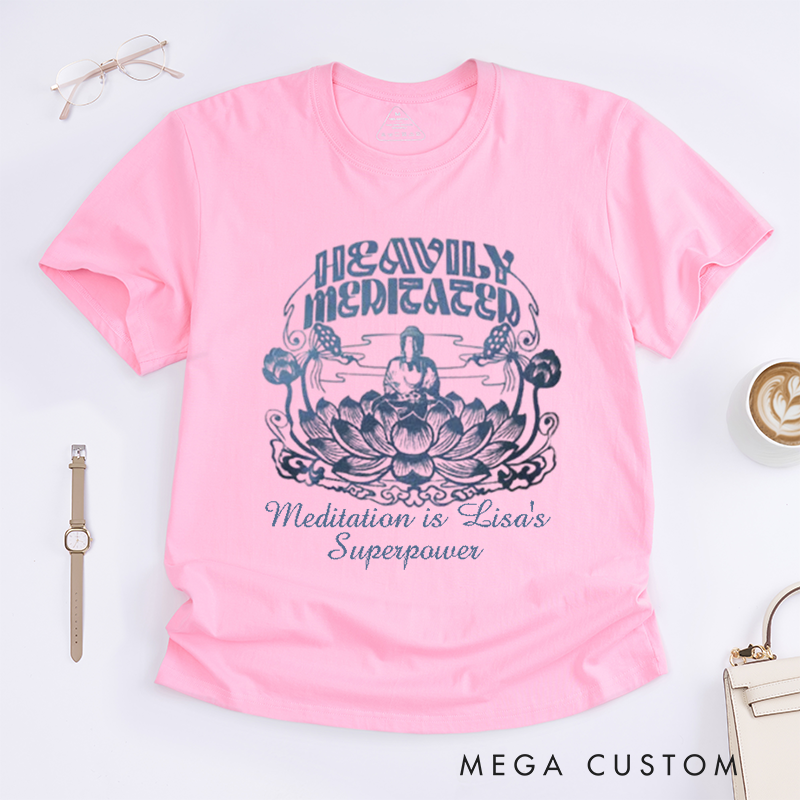 Personalized Beautiful Buddha T-Shirt Buddhist Meditation T-Shirt Buddhism Yoga Wear Buddhist T-Shirt Women Gift