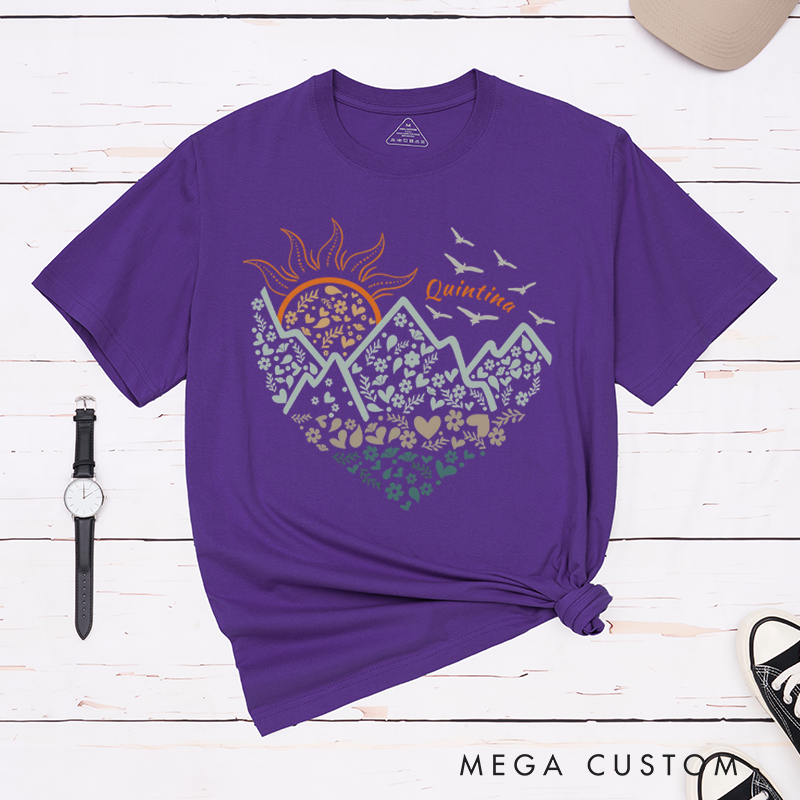 Personalized Adventure Awaits T-Shirt Wanderlust Explore More Tee Outdoors Hiking Enthusiasts Gift
