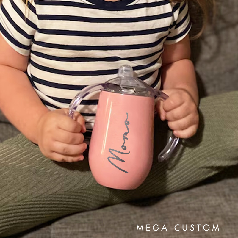 Personalised Sippy Cup with Name Baby Training Cup Baby Birthday Gif Baby Boy or Girl Gift
