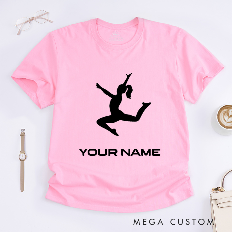 Personalized Ballet Dancer T-Shirt Custom Name Gift for Girls Women Unique Dance Lover Present Ballet Enthusiast Tee