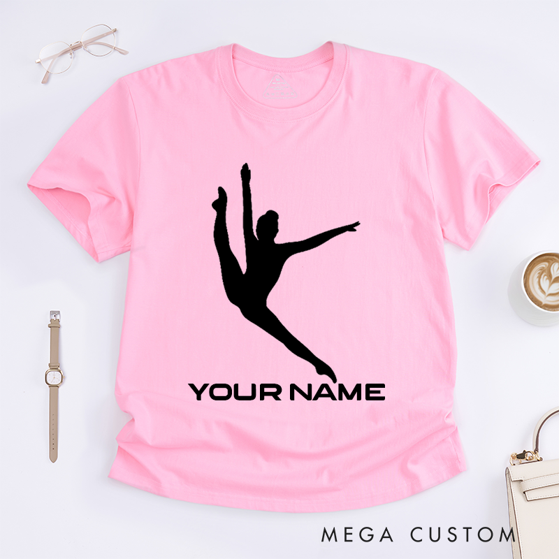 Personalized Ballet Dancer T-Shirt Custom Name Gift for Girls Women Unique Dance Lover Present Ballet Enthusiast Tee