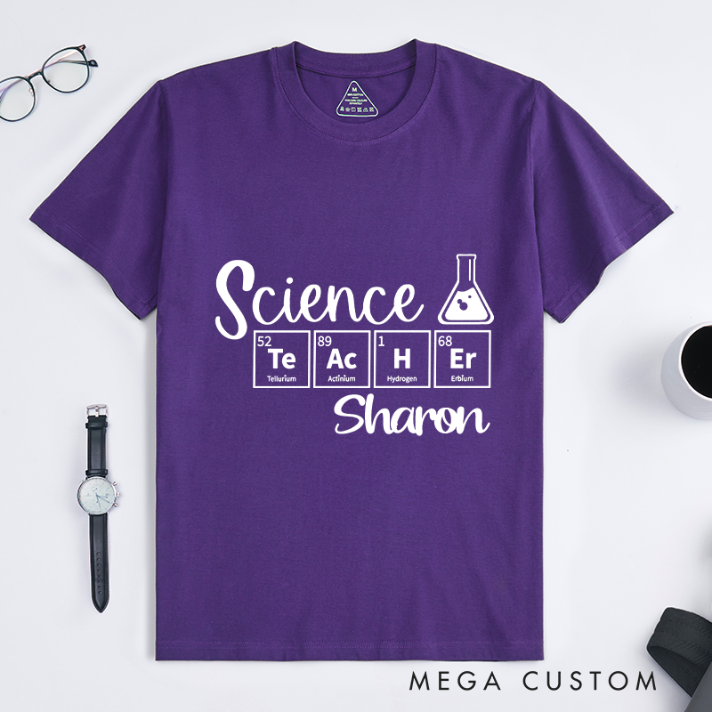 Personalized Science Teacher T-Shirt Science Exploring the Wonders of Knowledge Shirt Gift Nerd Geek Science Lovers 