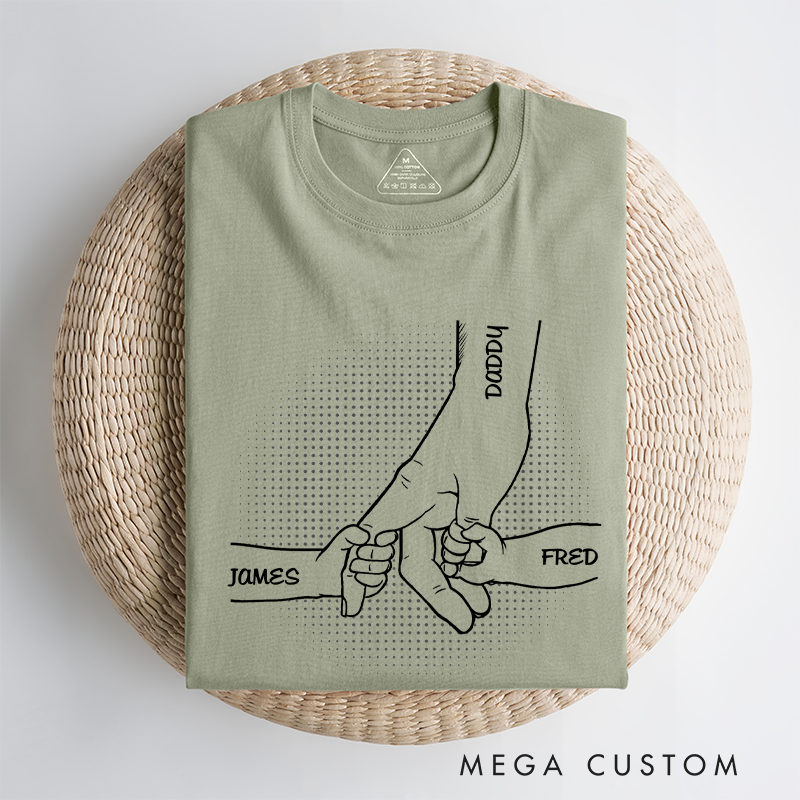 Personalized Hand In Hand I Will Always Protect You Classic T-Shirt