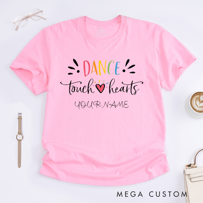 Personalized Dance Lover T-Shirt Custom Name Gift for Dancer Unisex Tee Inspirational Quote Present for Family and Friends
