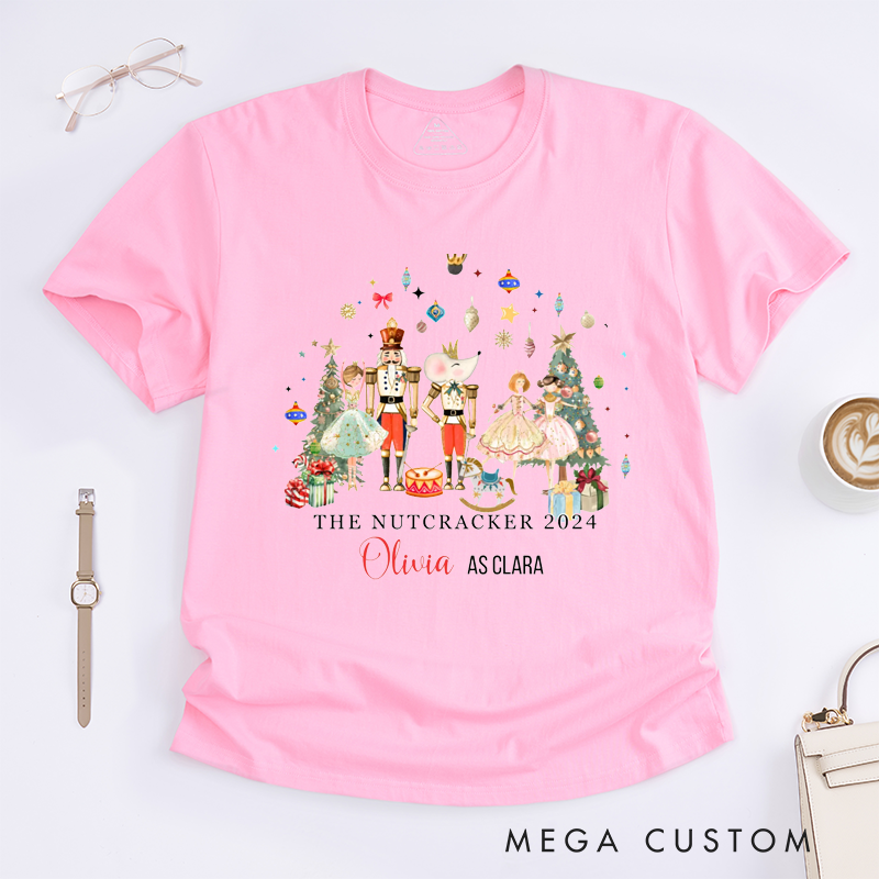 Personalized Ballet Dance T-Shirt Custom Name Gift for Girls Boys Men Women Dancer Outfit Unique Holiday Birthday Present